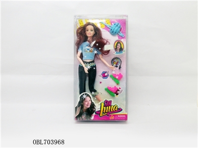 11.5寸11关节PVC开窗口盒装配冰鞋耳机头盔 - OBL703968