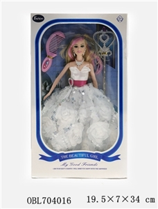 窗盒11寸实身芭比，三色混 - OBL704016