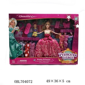 8件衣5配件芭比 - OBL704072