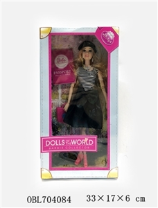 11寸活动关节时尚芭比带配件 - OBL704084