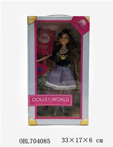 111寸实身时尚芭比带配件 - OBL704085