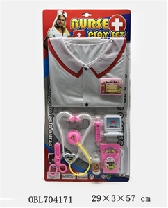 Nurse (PVC) ordinary uniform with short sleeves - OBL704171
