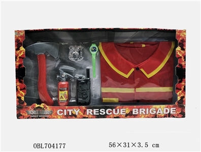 Short sleeve fire suit (normal PVC) - OBL704177