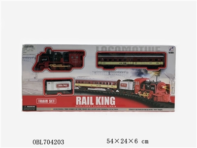 Music smoke simulation railcar electric lights - OBL704203