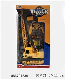 Remote flash music tracks truck (cranes, 12 pass band music three section 7 lights, with automatic d - OBL704238