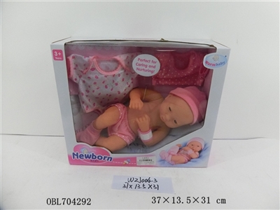 Technicians to 14 inches full simulation born baby doll dress - OBL704292