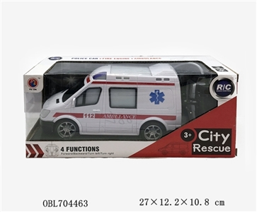 Four-way remote control the ambulance take 2 headlights pad printing (body) - OBL704463