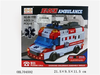 Strip light electric universal blocks assembled an ambulance - OBL704592