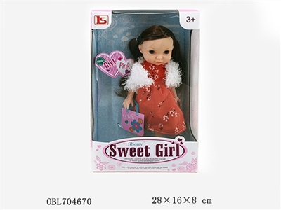 24 cm bottle blowing girl - OBL704670