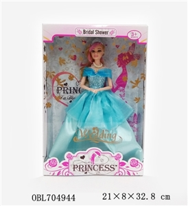 3款混装11寸9关节实身活手高档婚纱芭芘娃娃 - OBL704944