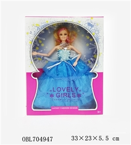 11寸9关节婚纱芭比娃娃 - OBL704947