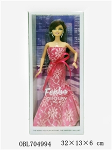 11.5 inch solid body fashion barbie, three orange - OBL704994