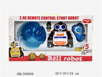 2.4 G remote multi-functional robot with light music, remote control with the mouse - OBL705059