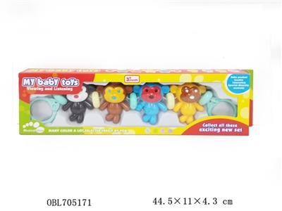 卡通串玲猴子（4只） - OBL705171