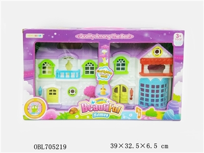 The bell sound dog barbie villa kit (with lights. Package 3 AG13 grain) - OBL705219