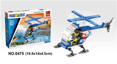 警察直升机 103PCS - OBL705469