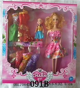 11.5 -inch real barbie with little kelly accessories costume window box - OBL706438