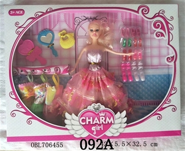 11.5 inch solid body fashion barbie window box - OBL706455