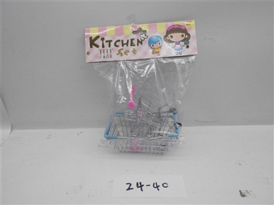 Metal shopping cart basket - OBL706471
