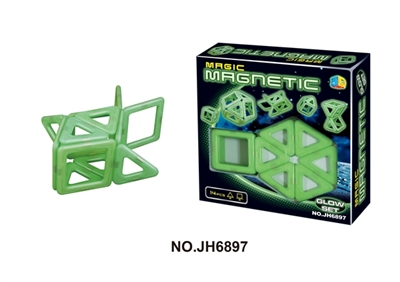 Luminous changed magnetic blocks (14 PCS) - OBL706528