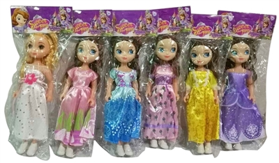 9 inches princess Sophia empty handed six assortments - OBL706971