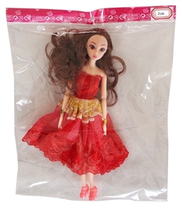12 joint 3 d really pouch wedding dolls - OBL707021