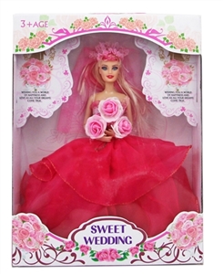 11.5 -inch real wedding dress barbie body 11 joints - OBL707026