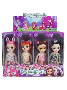 6寸实身小精灵展示盒四款混装16个人电脑 - OBL707067