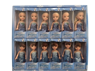 6 inches of solid body of the third generation of ice and snow princess 12 PCS - OBL707072