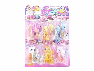 Bao li horse 6 assembly cartoon stickers only six six color orange - OBL707077