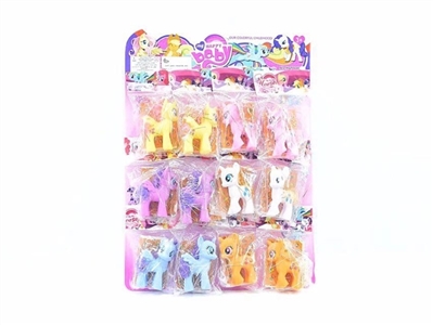 Bao li ma 12 PCS with cartoon stickers six six color orange - OBL707079