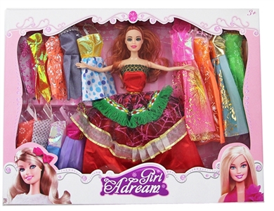 11.5 inch solid barbie doll gift box - OBL707084