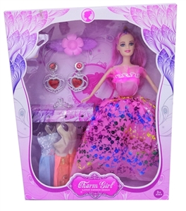 11.5 -inch real live hand barbie led accessories with clothes - OBL707091