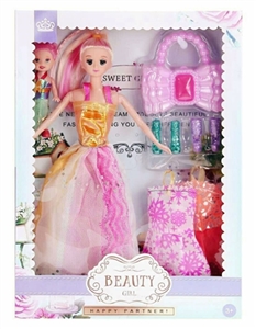 11.5 -inch Jenny face solid barbie with a 3.5 -inch small kelly belt accessories and clothes - OBL707093