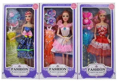 11.5 -inch barbie 12 joint three mixed with accessories, accessories - OBL707106