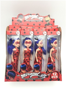 7 inch solid body ladybug girl 12 PCS - OBL707335