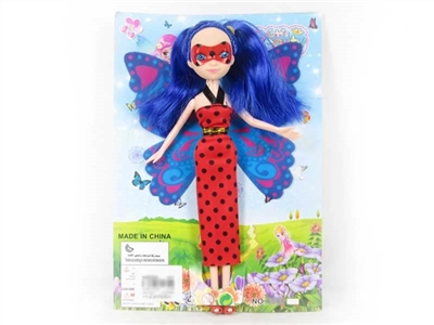 9 inches solid body ladybug butterfly barbie - OBL707343