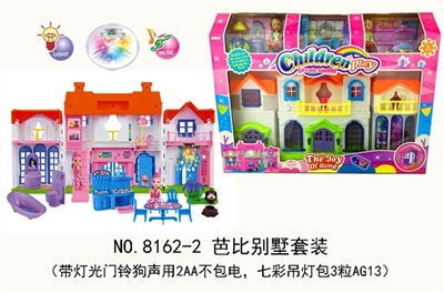 Barbie villa sets of assembly stairs (strip light bell dog sound in 2 aa package not electricity, 7 - OBL707427