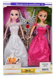 11 inches of solid ice princess with necklace - OBL707607