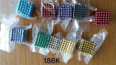 5 m 216 grains of strong magnetic beads color buckyballs magnetic card - OBL707818