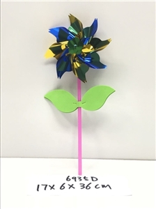 Double color assembled 15 cm width and leaf membrane windmill - OBL707851