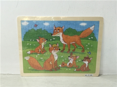 Wooden particle mother fox 80 puzzles - OBL707999