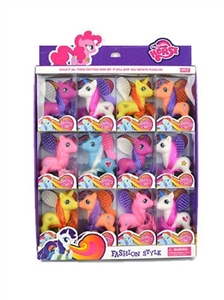 Lovely alone the wildebeest Eva 12 PCS multicolor mixed with a comb - OBL708164