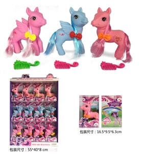 Pegasus comb, line with 12 PCS multicolor assortments - OBL708172