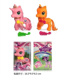 Crown soil comb horse with multi-color combination - OBL708180