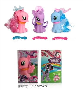 Sit horse with the comb multicolor assortments - OBL708185