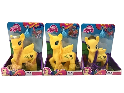 Three evade glue with large dream Ma Baoli horse post horse comb mixed with music - OBL708198