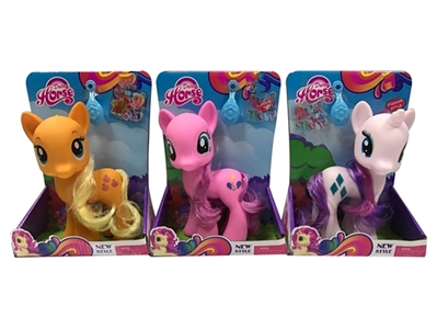 Three evade glue with large dream Ma Baoli horse post horse comb mixed with music - OBL708199