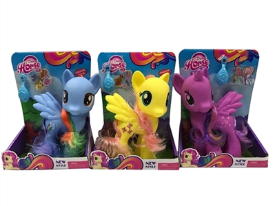 Three evade glue with large dream Ma Baoli horse post horse comb mixed with music - OBL708200