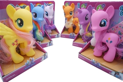 Six evade glue with large dream Ma Baoli horse post horse comb mixed with music - OBL708201